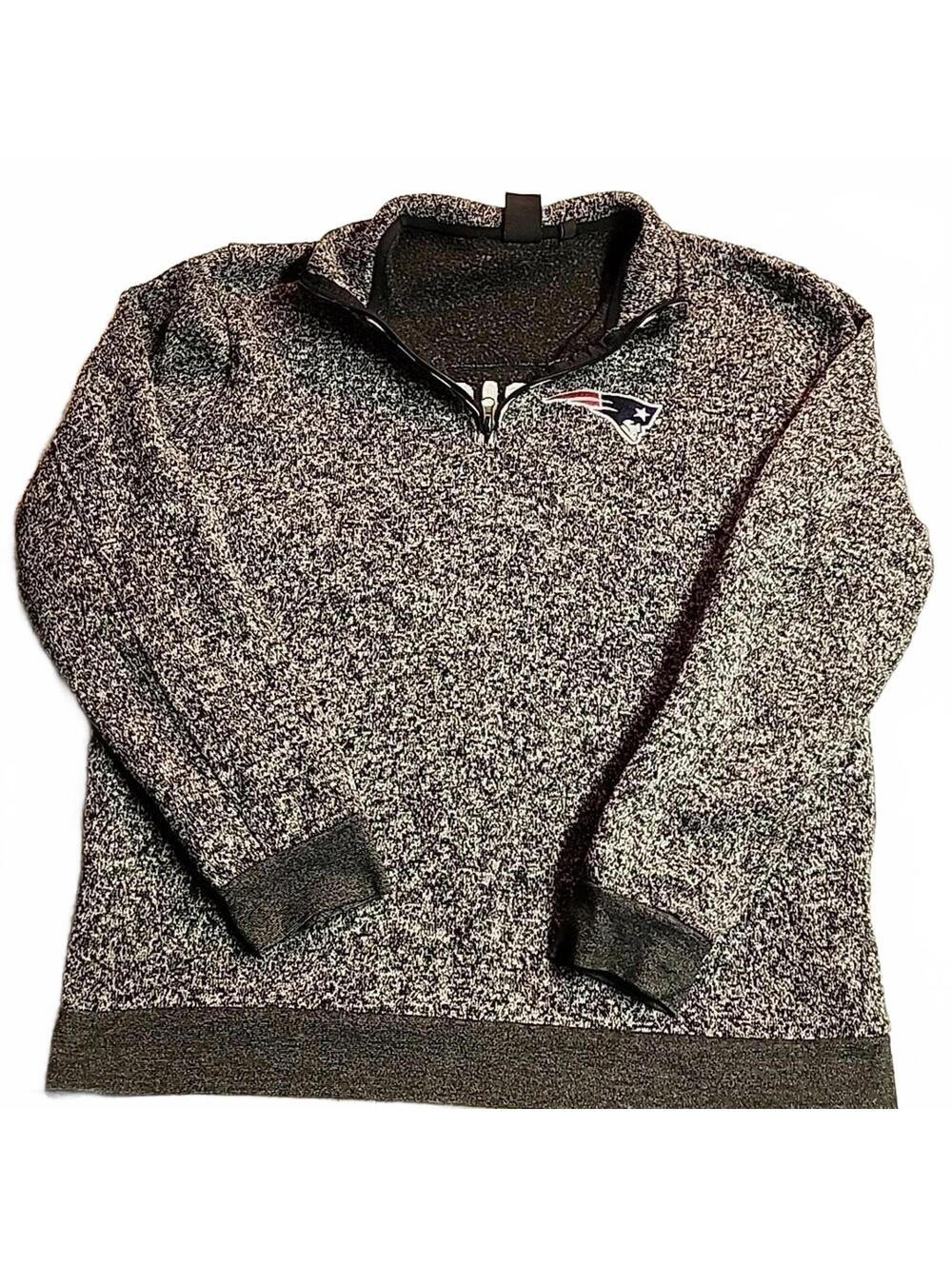 Patriots NFL Football Thick Sweatshirt/Jacket Womens XL Gray embroidery